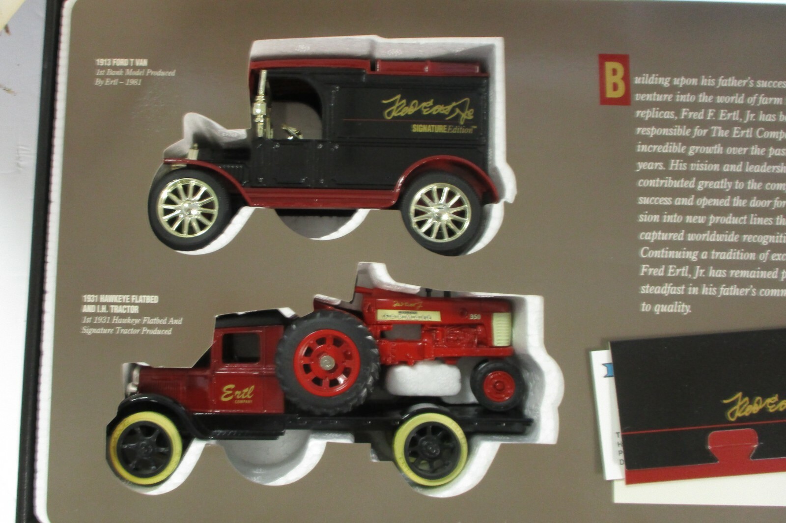 Ertl Diecast Signature Edition Diecast Vehicles - Pre Owned Item No. 1947