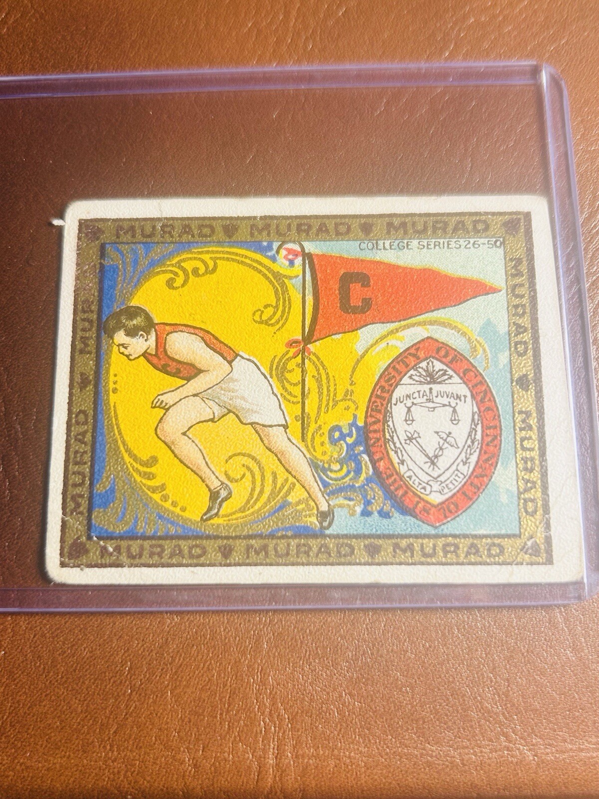 1910s T51 Murad Cigarettes - Cincinnati - College Series - New To Market 1910s T51 Murad Cigarettes - Cincinnati - College Series - New To Market