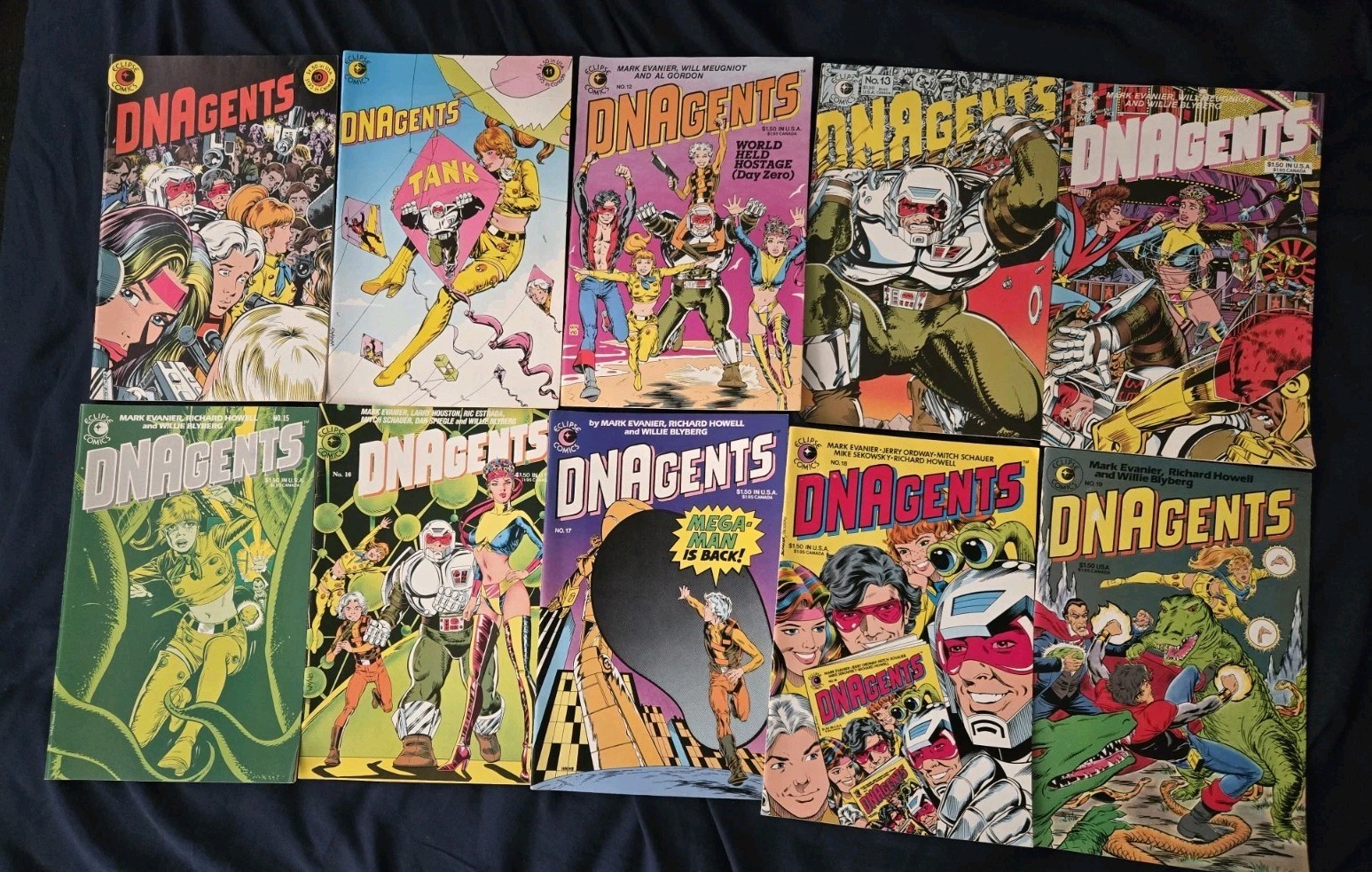 Lot of DNAgents #10-19 Eclipse Comics 1983-85 **FAST SHIPPING** 10 ISSUE Bundle Lot of DNAgents #10-19 Eclipse Comics 1983-85 **FAST SHIPPING** 10 ISSUE Bundle
