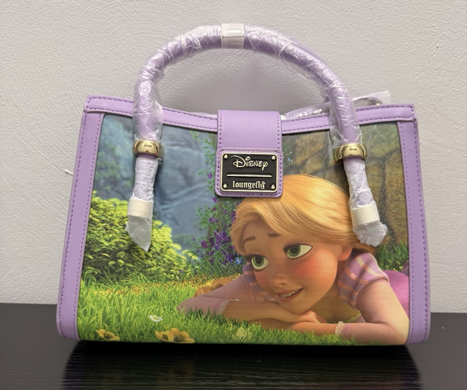 Loungefly Disney Rapunzel Tangled Small Satchel Handbag Purp/Multicolor Loungefly Disney Rapunzel Tangled Small Satchel Handbag Purp/Multicolor