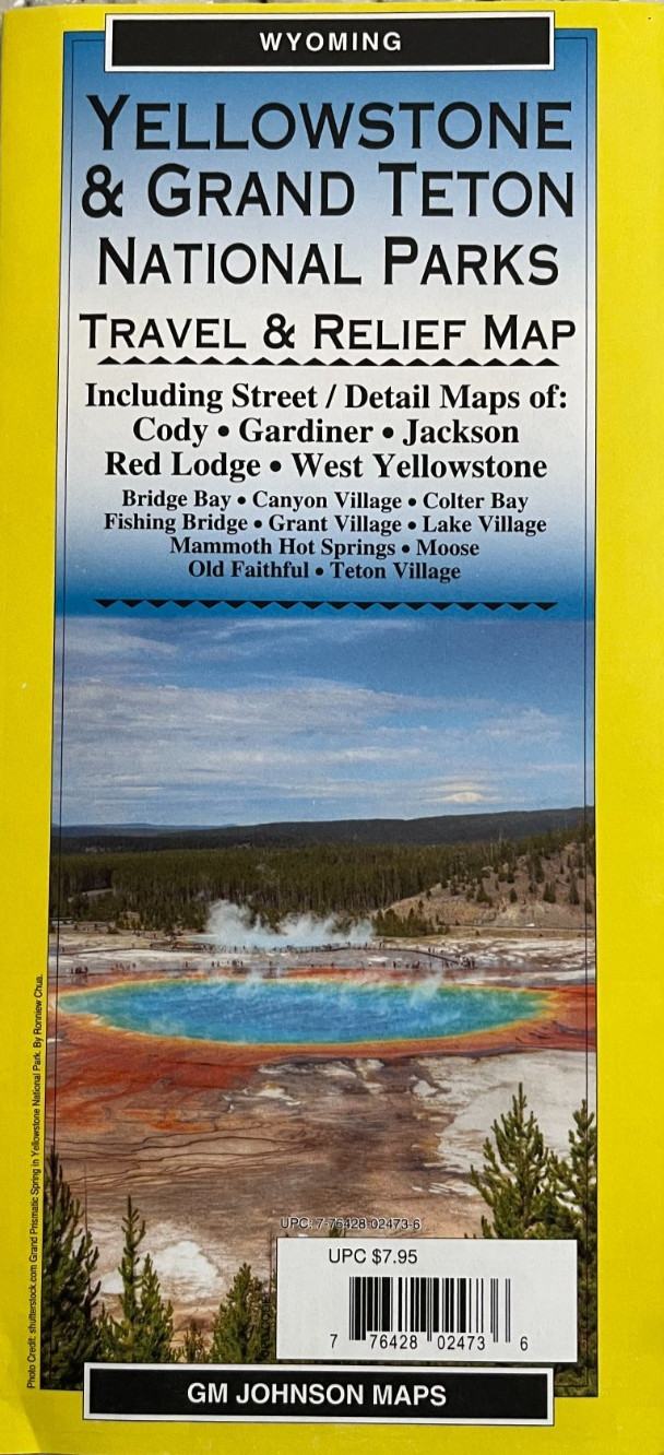 YELLOWSTONE & GRAND TETON NATIONAL PARK ROAD MAP  Travel  AAA/GMJ    LATEST 2025