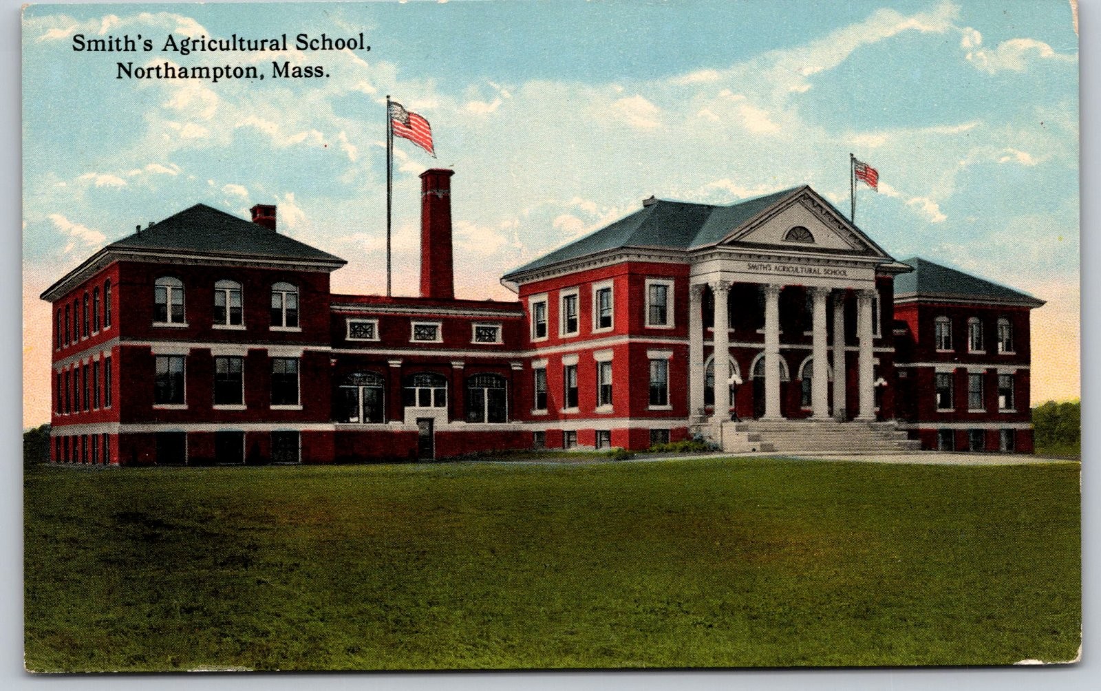 Smith\'s Agricultural School Northampton Massachusetts Postcard PC324