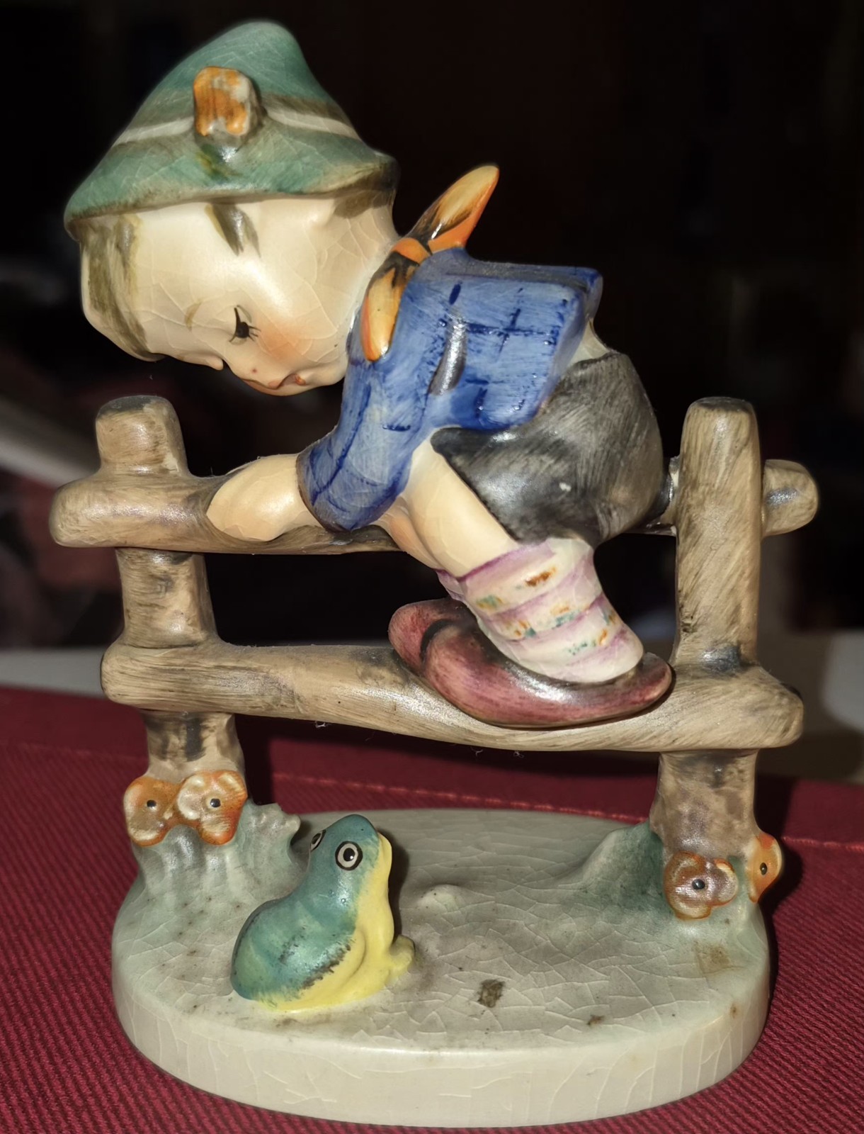 2 VNTG GOEBEL M.J Hummel Porcelain Figurine Retreat To Safety W. Germany #201/2 2 VNTG GOEBEL M.J Hummel Porcelain Figurine Retreat To Safety W. Germany #201/2