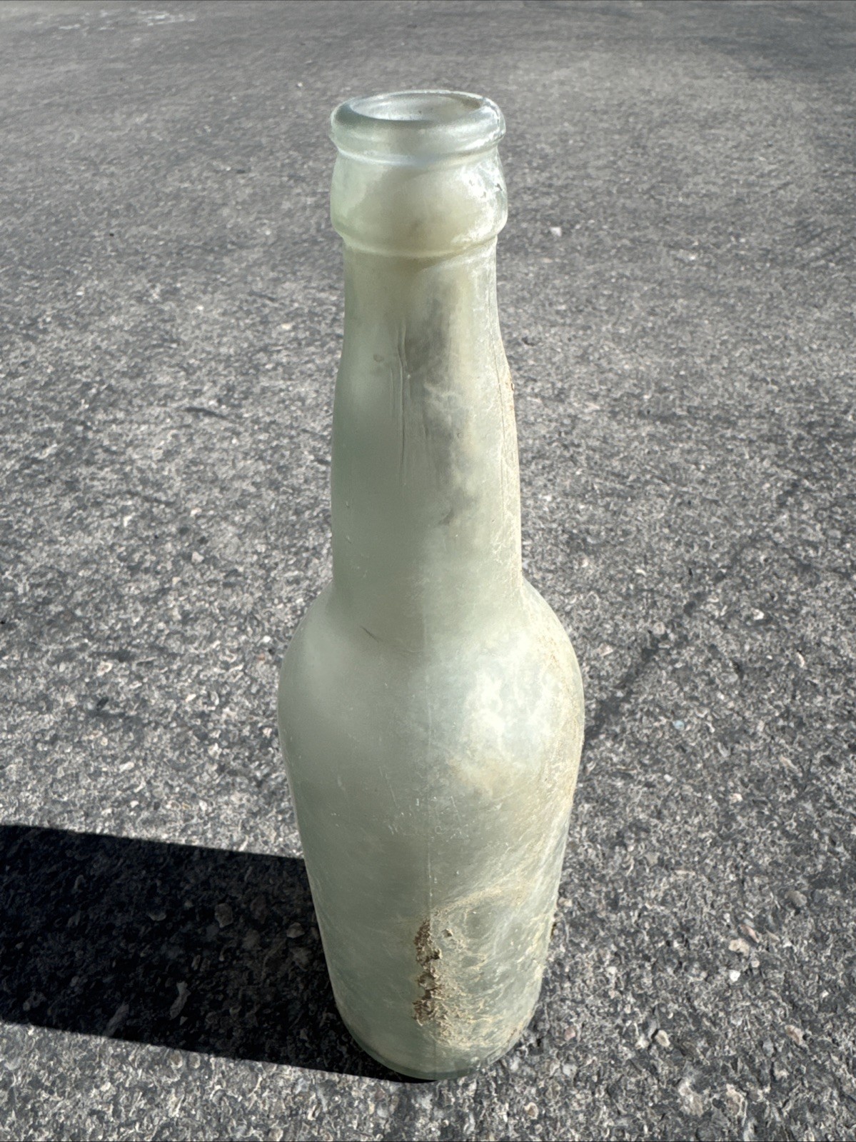 Antique Aqua Glass Bottle 22 Oz Found Goldfield Nevada Mining Ghost Town