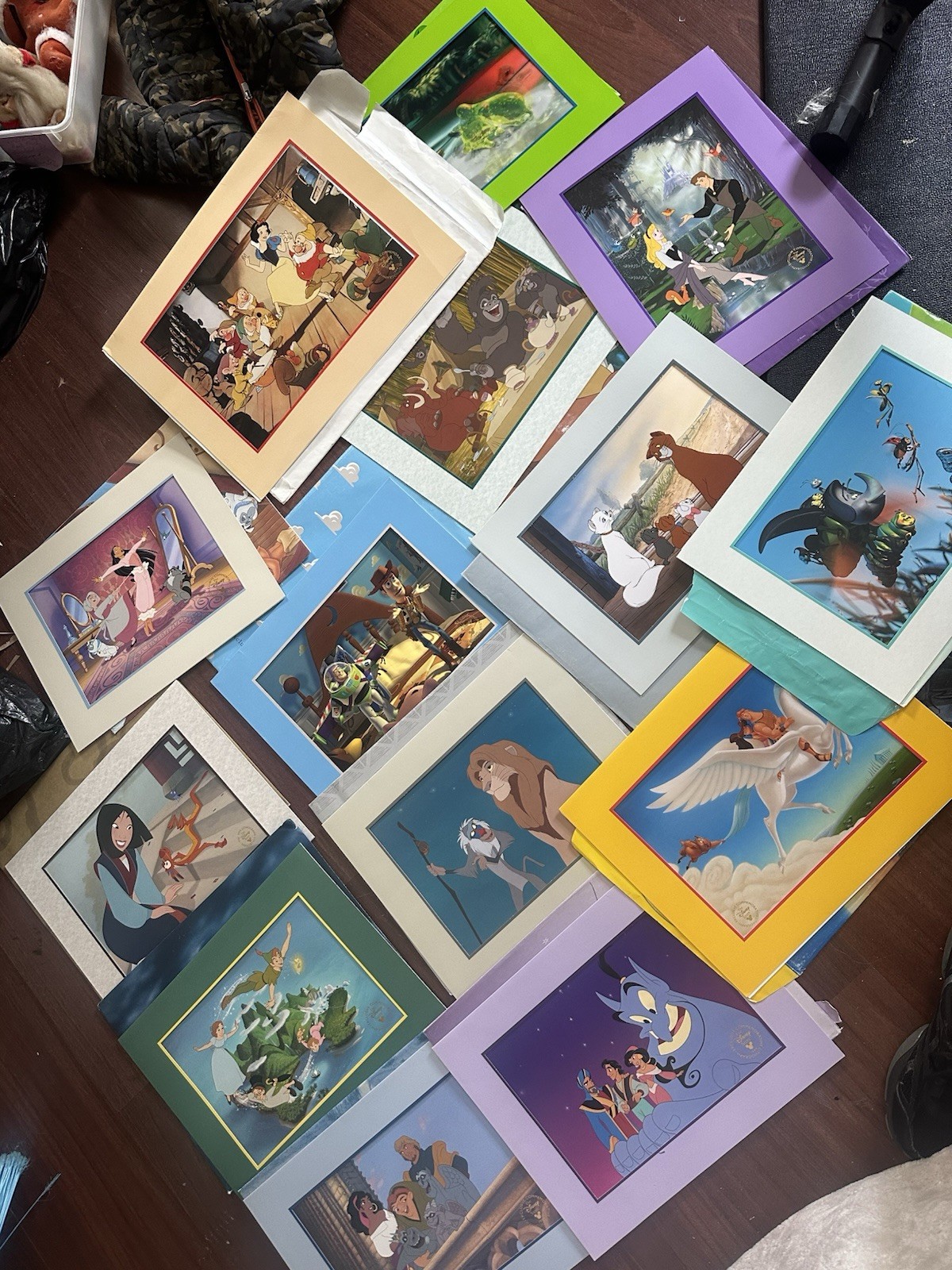 Vintage Disney Store Commemorative Lithograph Prints LOT of 14 - RARE