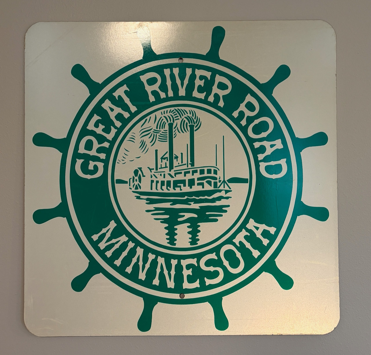 Vintage Minnesota Great River Road Highway Road Sign 24\'x24\' 