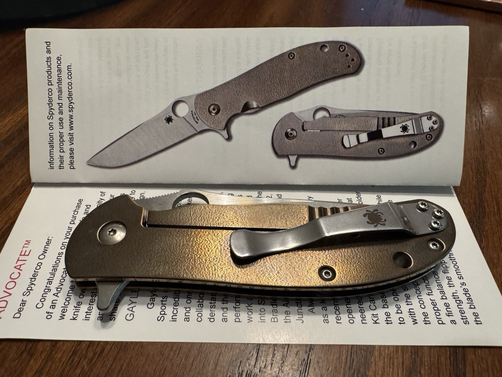 Spyderco Gayle Bradley Advocate Rare/ Discontinued Excellent Condition Spyderco Gayle Bradley Advocate Rare/ Discontinued Excellent Condition