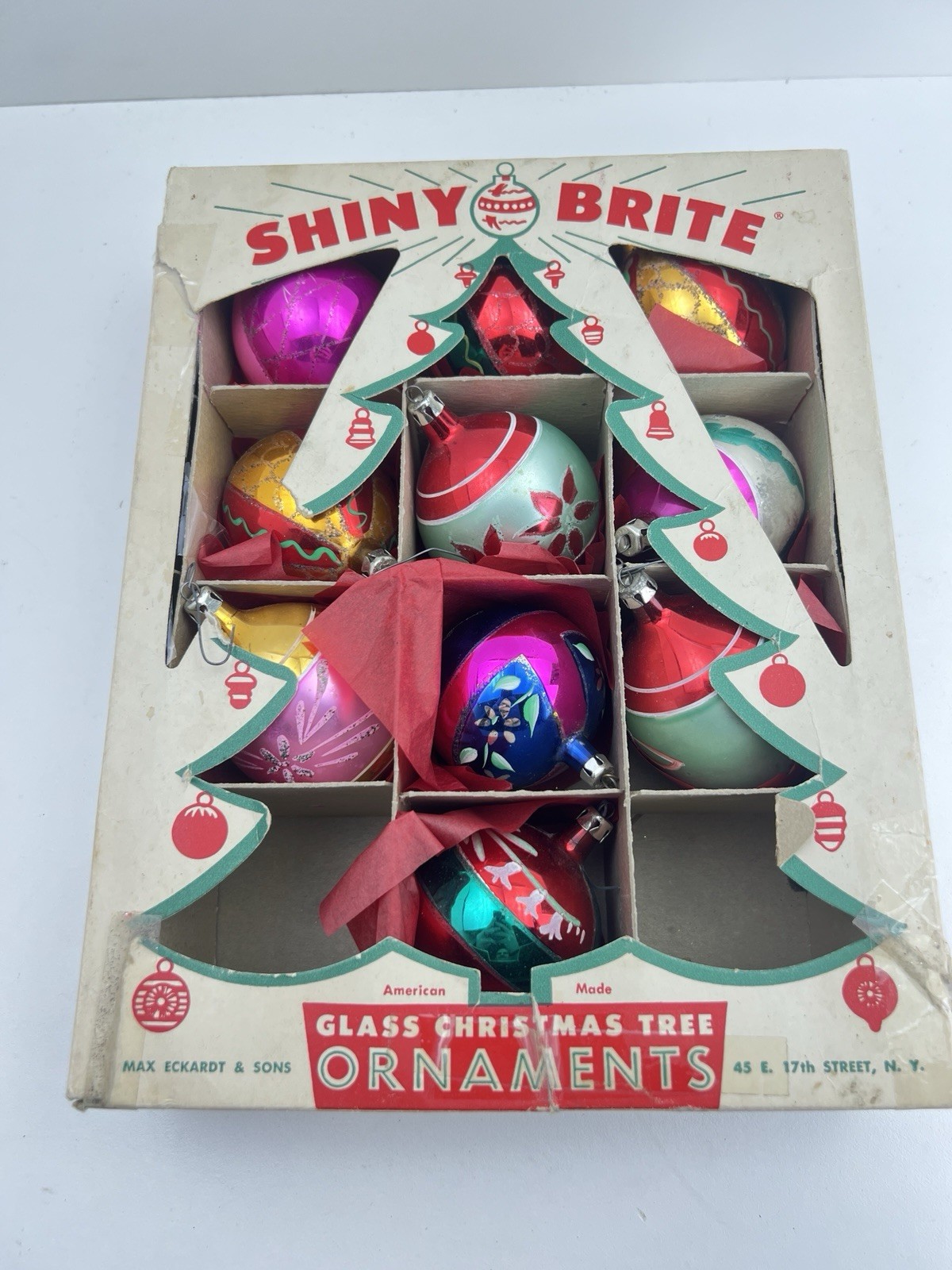 10 Vintage Mercury Glass Christmas Ornaments Shiny Brite Poland 3” MCM 10 Vintage Mercury Glass Christmas Ornaments Shiny Brite Poland 3” MCM