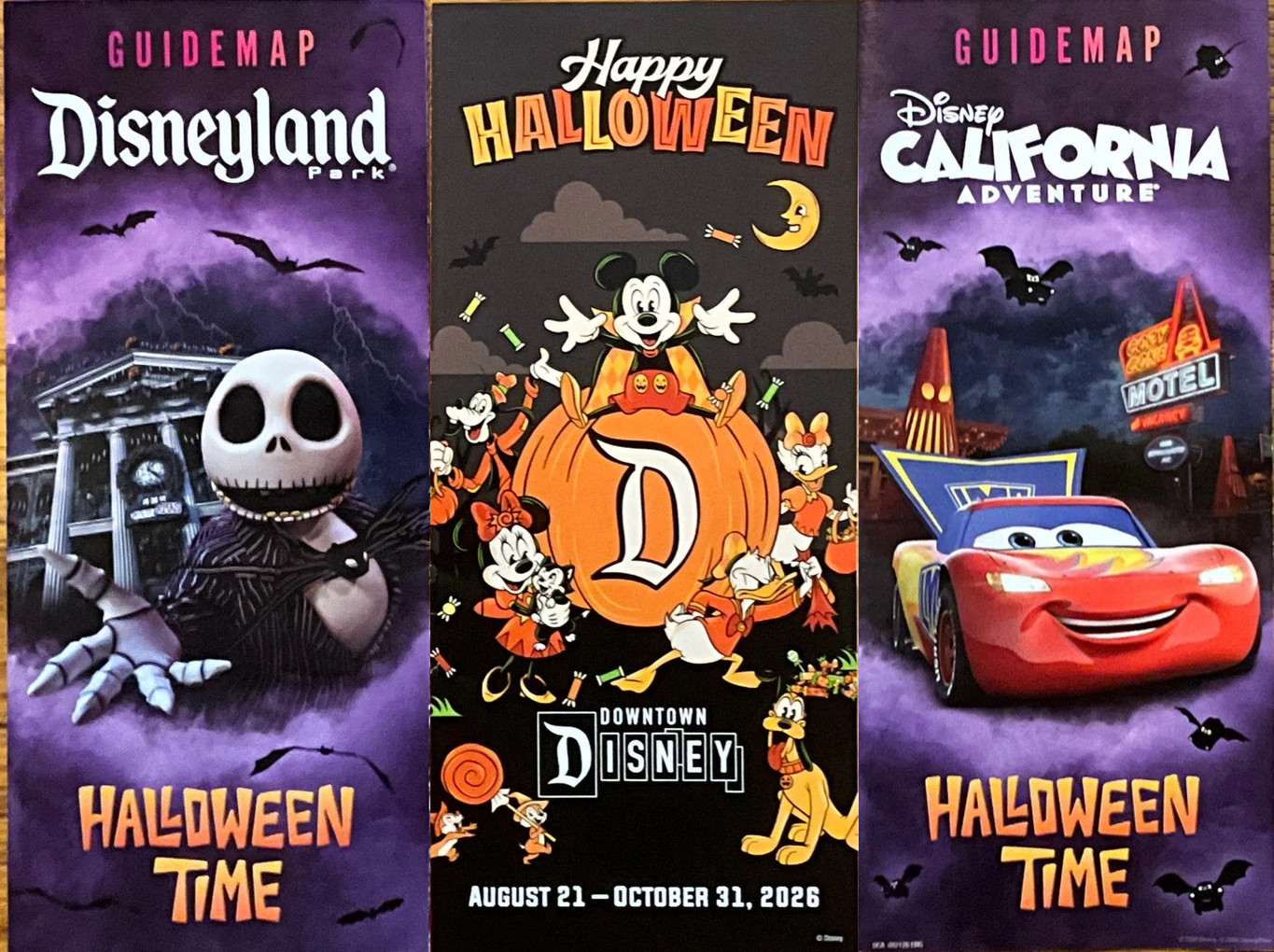 Disneyland Park DCA Downtown Disney Guide Map Halloween 2026 Guidemap McQueen Disneyland Park DCA Downtown Disney Guide Map Halloween 2026 Guidemap McQueen