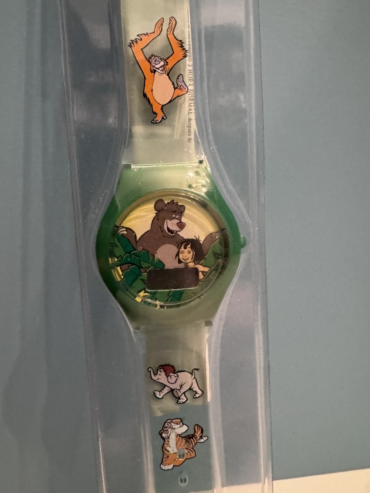 Vintage Walt Disney Fantasma The Jungle Book Children’s Plastic Watch Vintage Walt Disney Fantasma The Jungle Book Children’s Plastic Watch