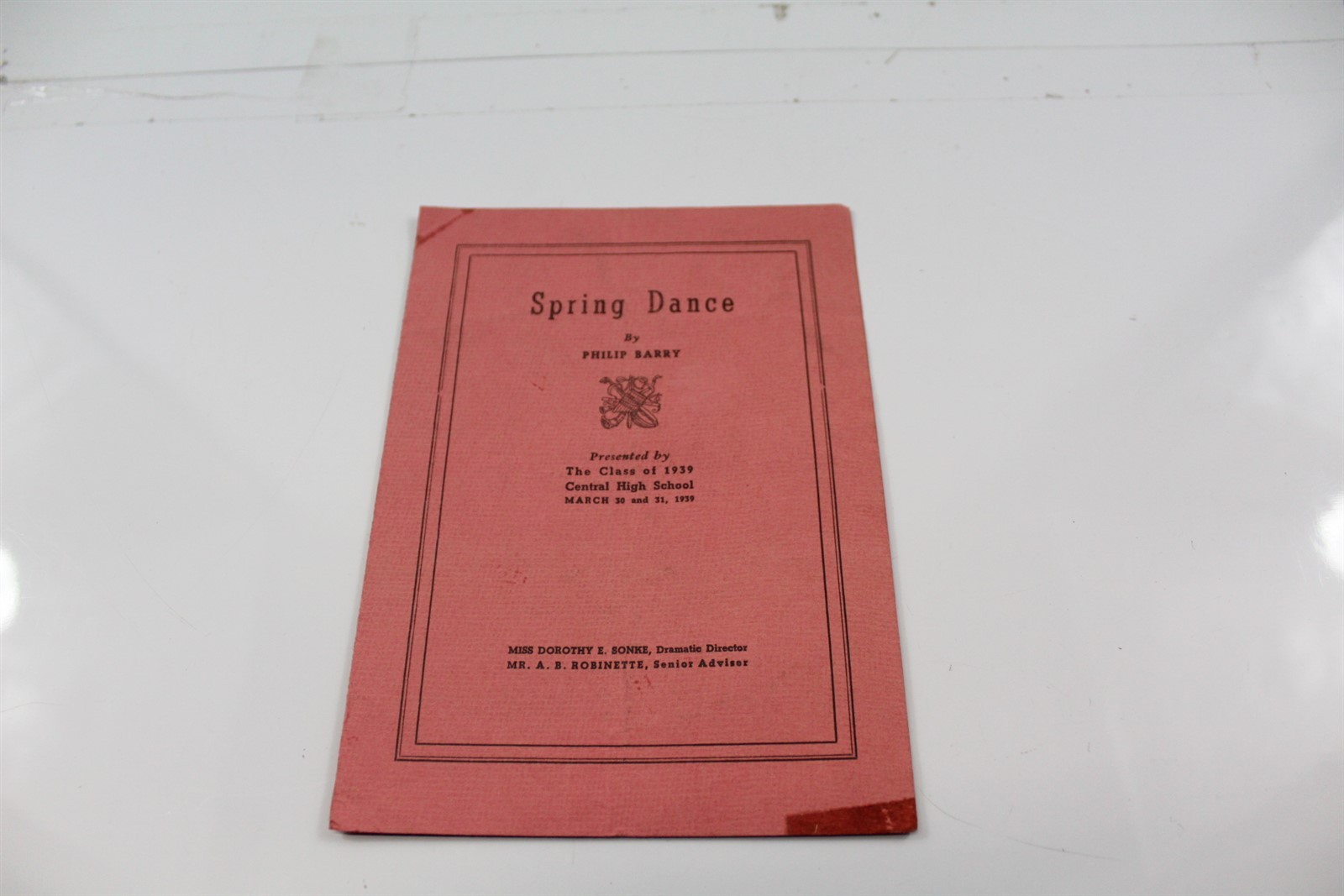 1939 Central High School Spring Dance Program Vintage Collectible 1939 Central High School Spring Dance Program Vintage Collectible