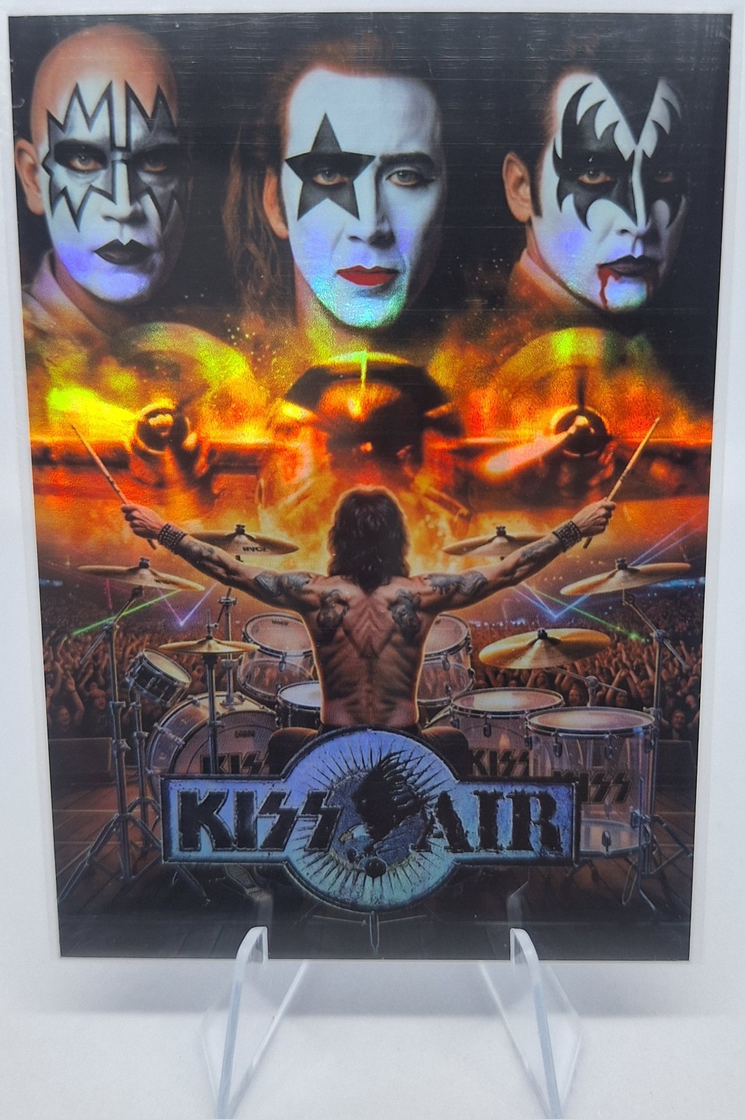Custom Kiss Con Air Movie Poster Rainbow Holofoil Trading Card Ace Gene Paul Custom Kiss Con Air Movie Poster Rainbow Holofoil Trading Card Ace Gene Paul