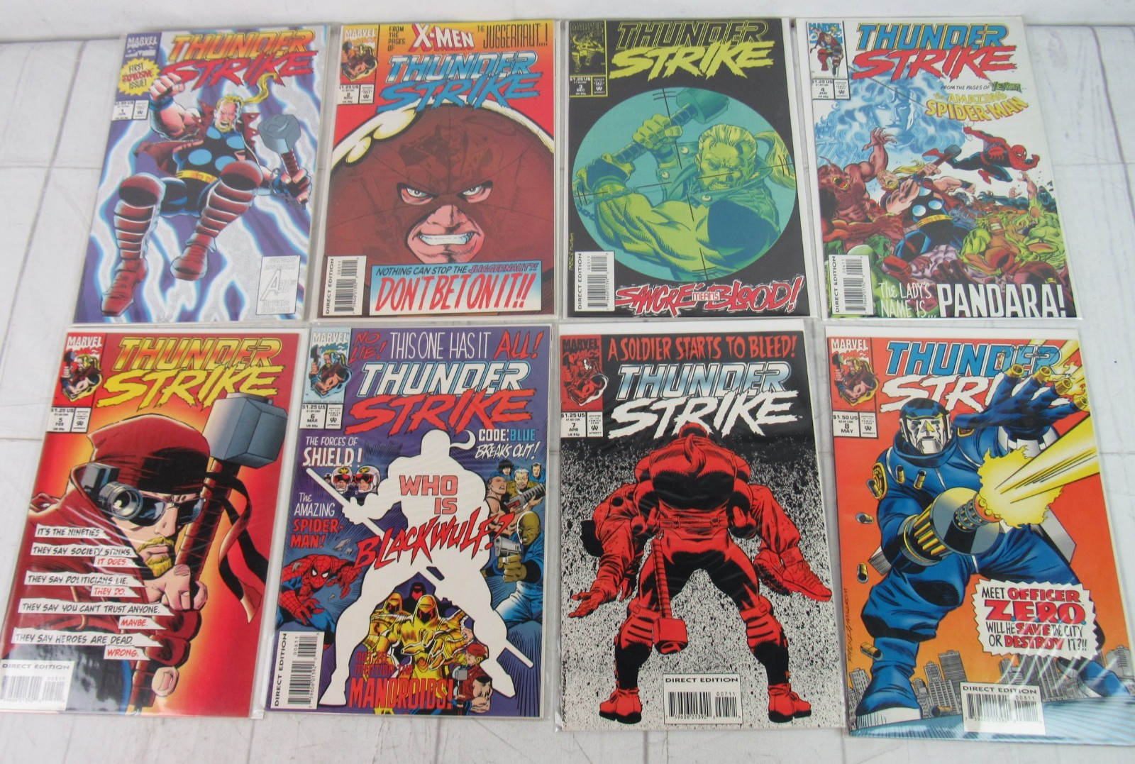 Thunderstrike #1-8 1993 Marvel Comics Set of 8 Comics