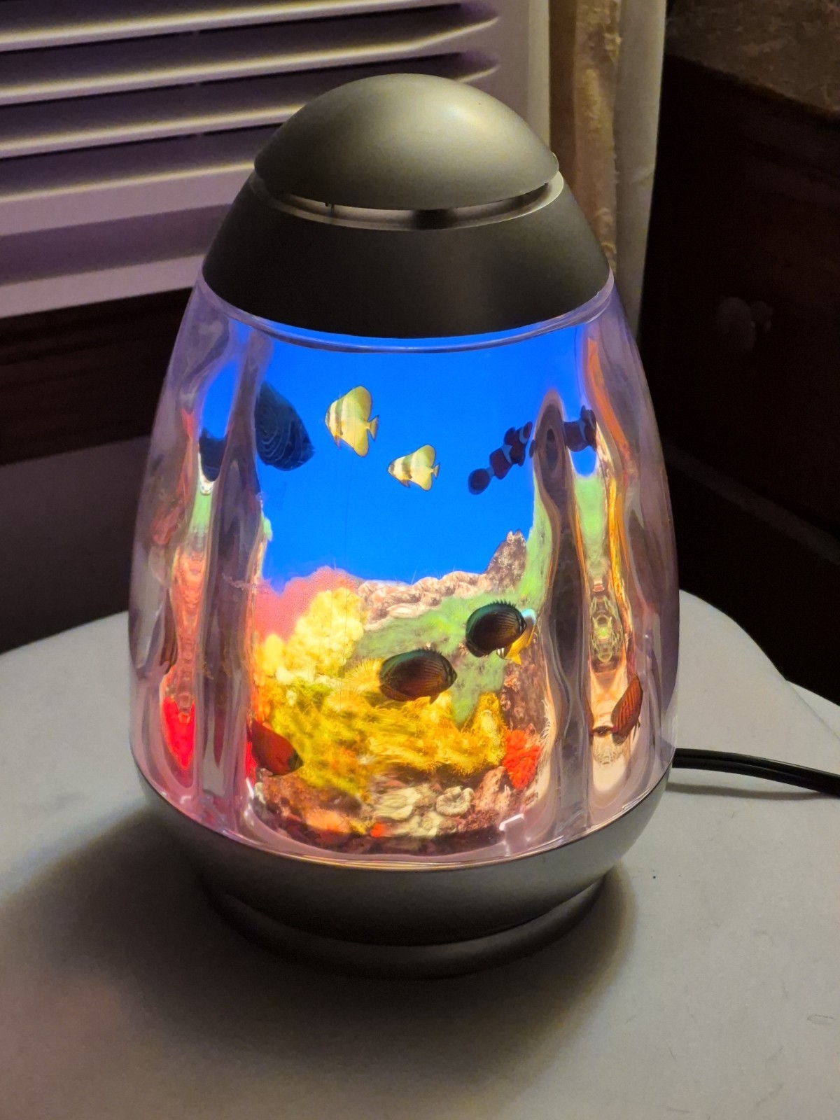 Vtg 90s Y2k Rabbit Tanaka Rotating Motion Saltwater Fish Aquarium Night Light Vtg 90s Y2k Rabbit Tanaka Rotating Motion Saltwater Fish Aquarium Night Light