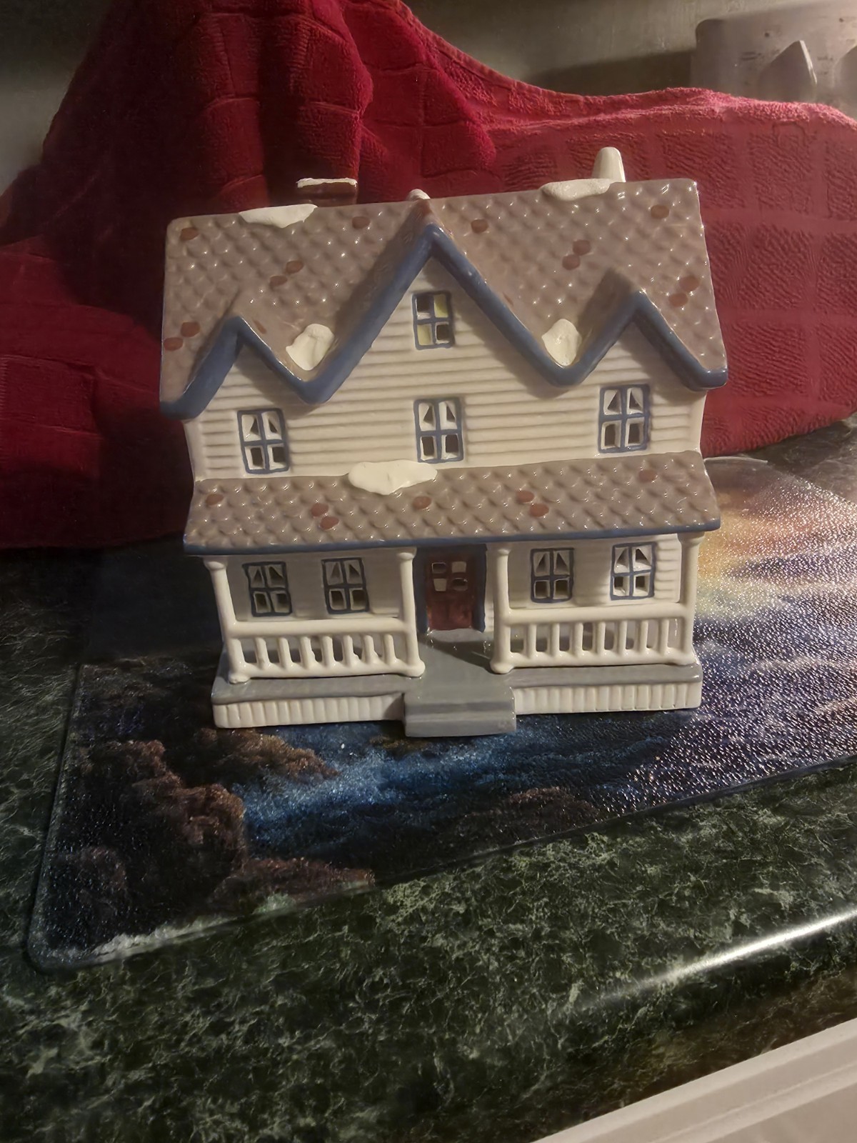 Retired VTG Dept56 Original Snow Village Farmhouse #5089 w/Light and Cord/ Box Retired VTG Dept56 Original Snow Village Farmhouse #5089 w/Light and Cord/ Box