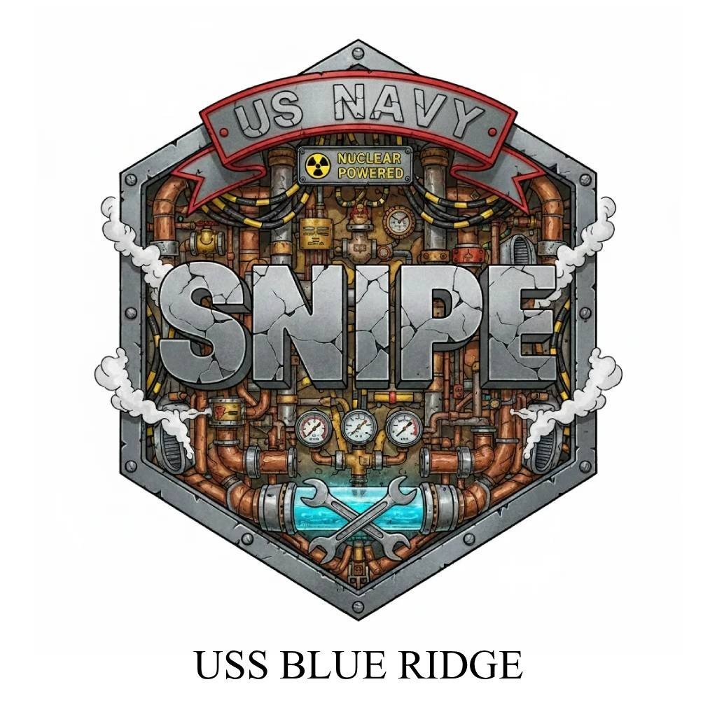 USS Blue Ridge SNIPE Decal - Military Veteran Decal - 4