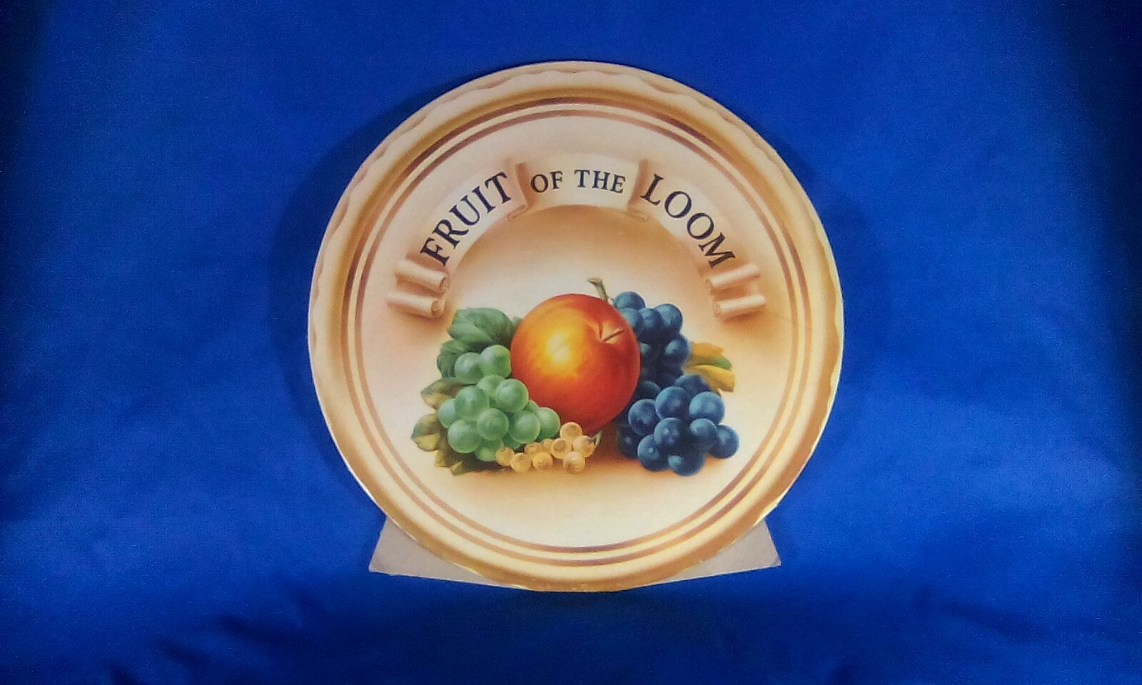 Vintage  Fruit Of the Loom Cardboard Counter Sign Advertising