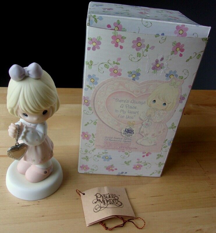 PRECIOUS MOMENTS FIGURINE THERE’S ALWAYS A PLACE IN MY HEART FOR YOU BOXED W/TAG
