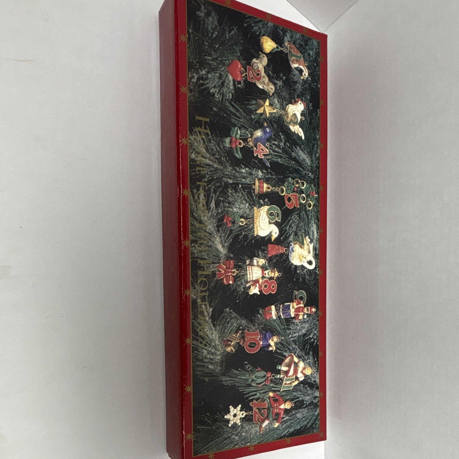 VTG 1997 Home For The Holidays 12 Days Of Christmas Pewter Ornament Set May Co