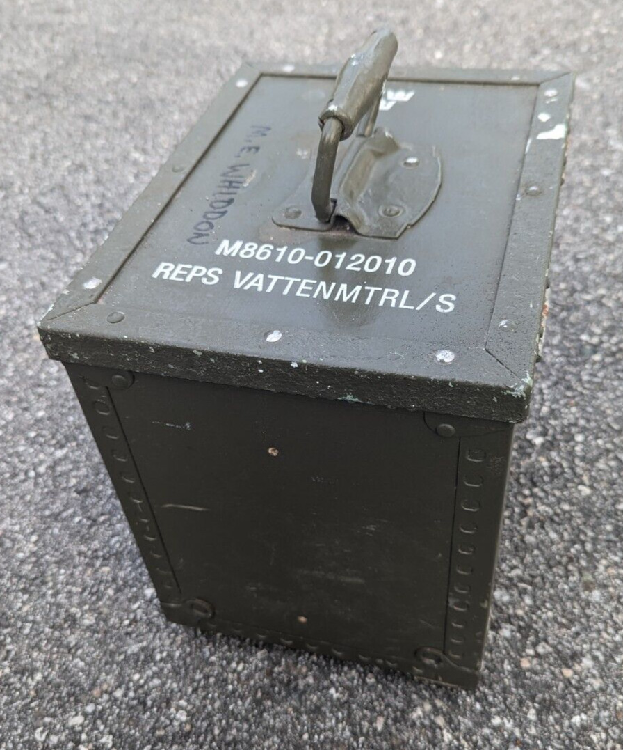 Swedish Army Small Storage Box As Is