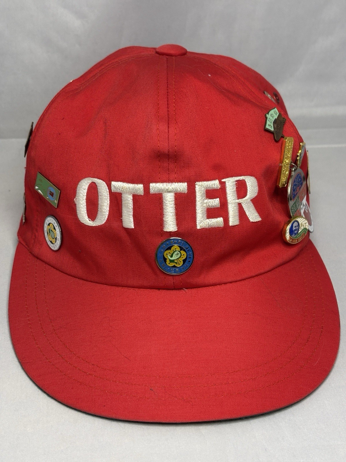 Vintage 1970s Taiwan Scout Jamboree & USA Overseas Girl Scouts Hat w/ 31 Pins