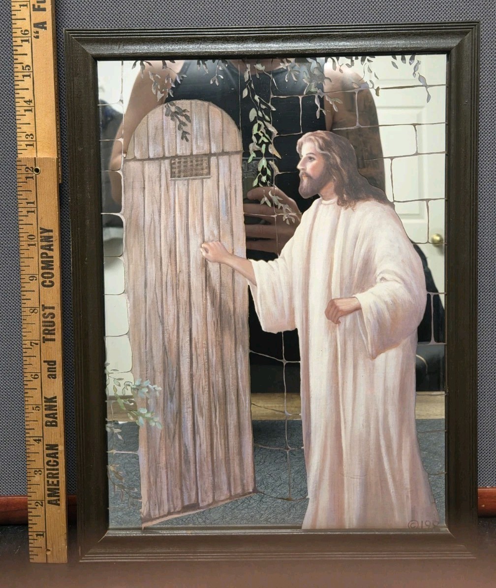 Vintage 1980s Jesus At The Door 16.25 Vintage 1980s Jesus At The Door 16.25