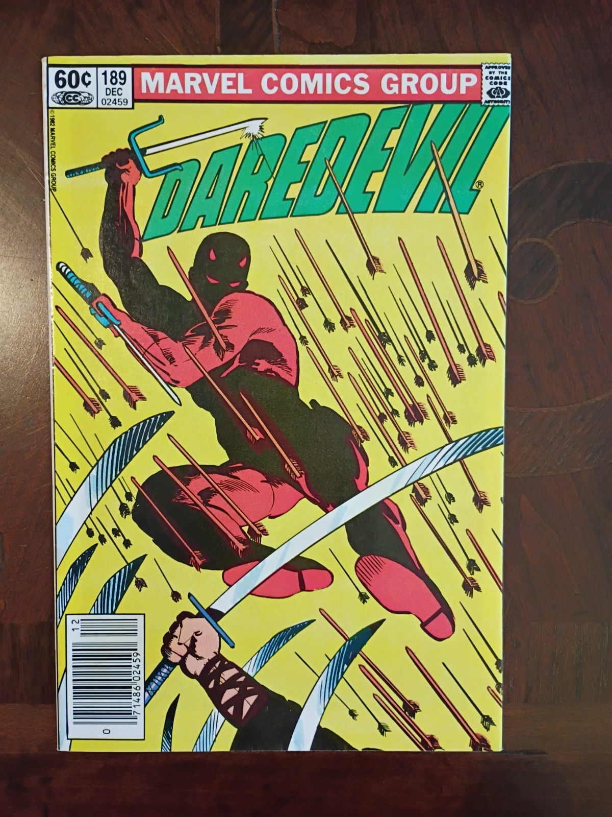 DAREDEVIL #189 Marvel Comics 1982 Death of Stick Frank Miller DAREDEVIL #189 Marvel Comics 1982 Death of Stick Frank Miller