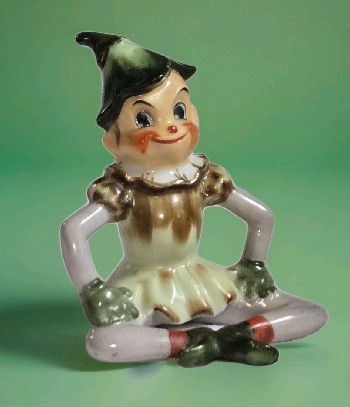Pixie Elf Sprite Imp Leperchaun Vintage Japan Ceramic Figurine Pixie Elf Sprite Imp Leperchaun Vintage Japan Ceramic Figurine