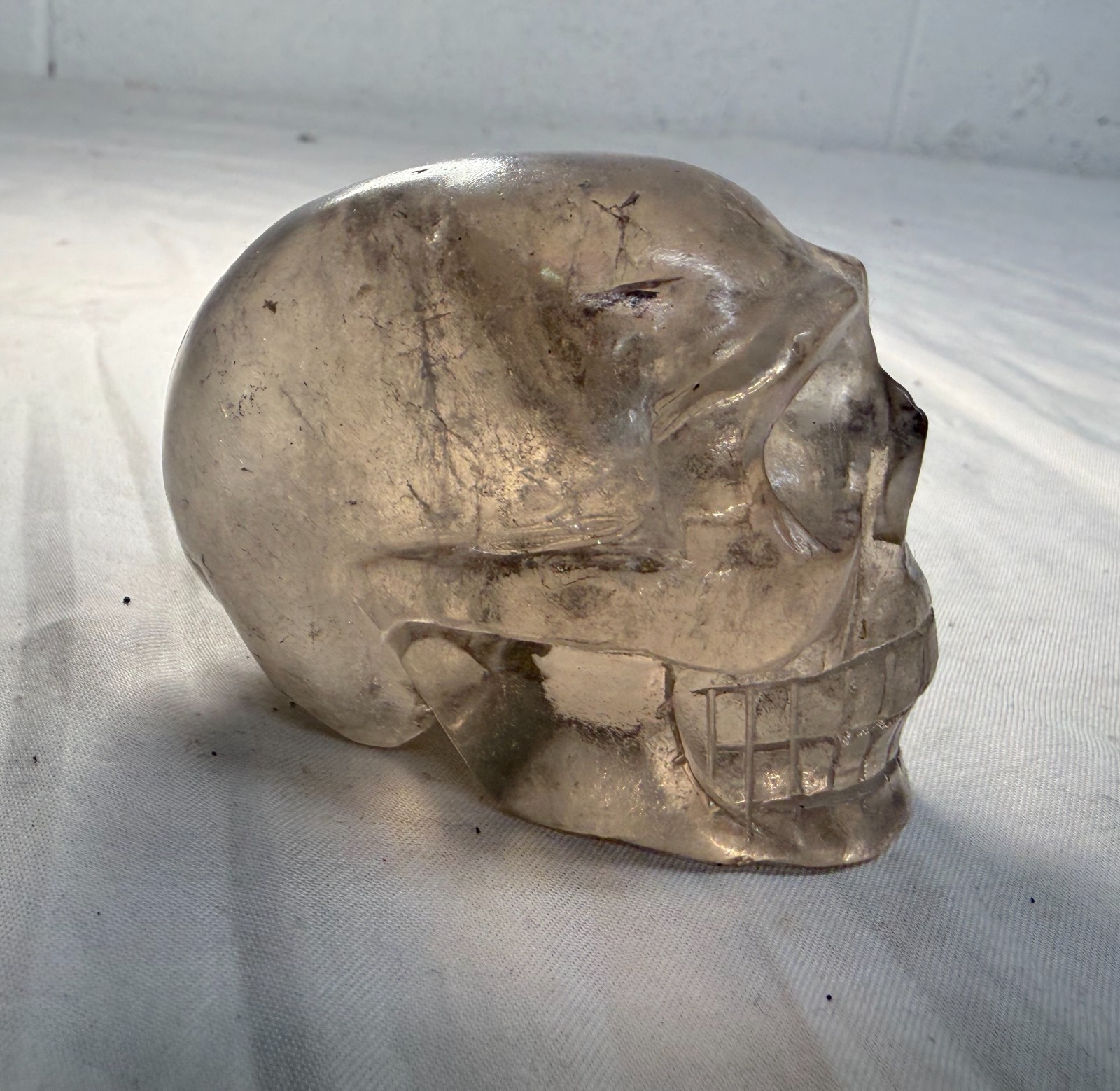 Antique hand carved rock crystal hard stone skeleton skull sculpture statue Antique hand carved rock crystal hard stone skeleton skull sculpture statue