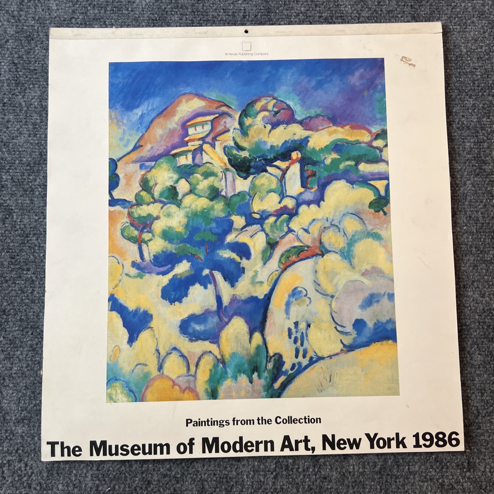 VTG 1986 MoMA Wall Calendar Museum of Modern Art NY Complete No Writing 18x22 VTG 1986 MoMA Wall Calendar Museum of Modern Art NY Complete No Writing 18x22