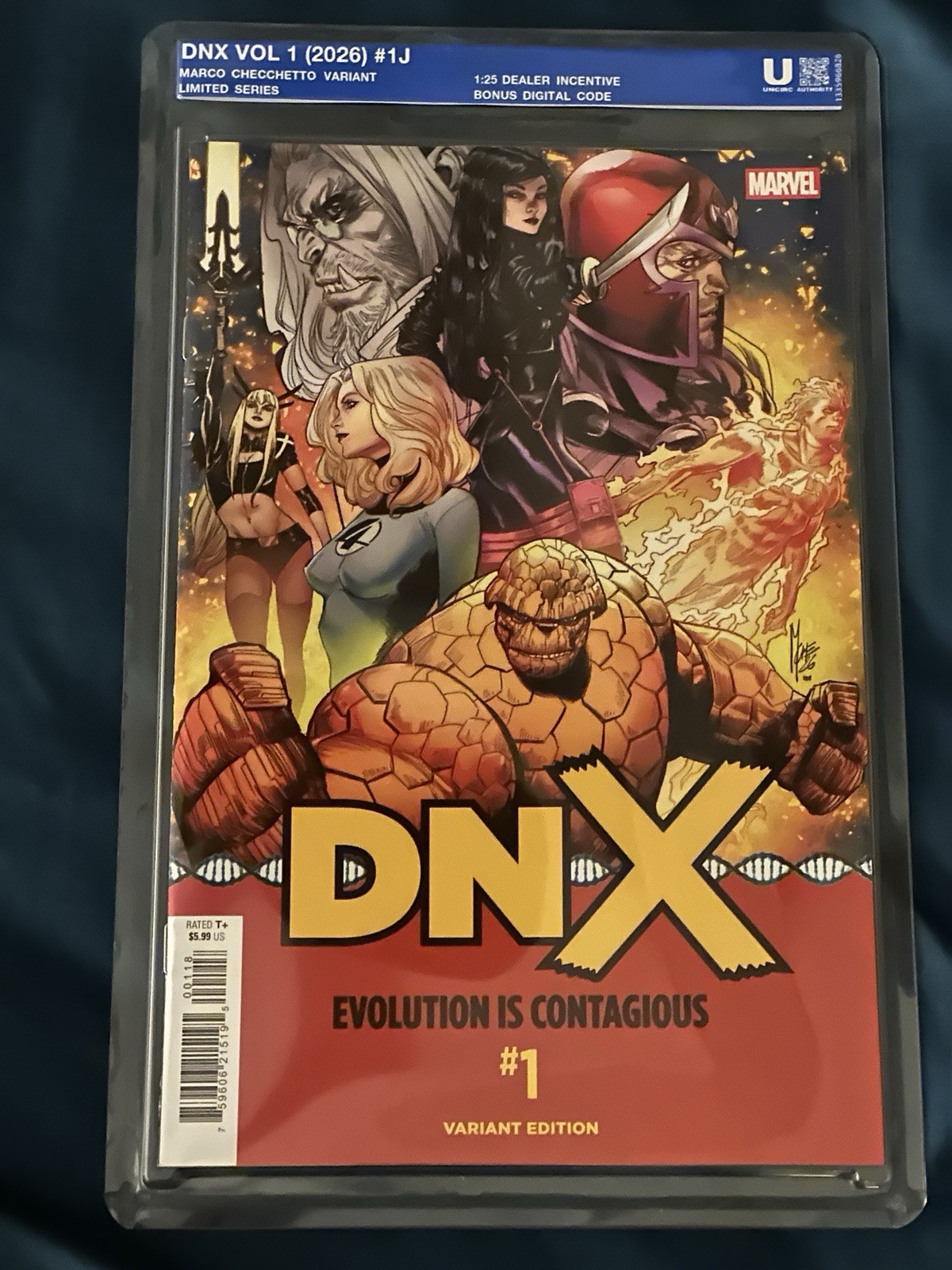 SEALED UNCIRCULATED DNX #1 1:25 Marco Checchetto Variant Cover SEALED UNCIRCULATED DNX #1 1:25 Marco Checchetto Variant Cover