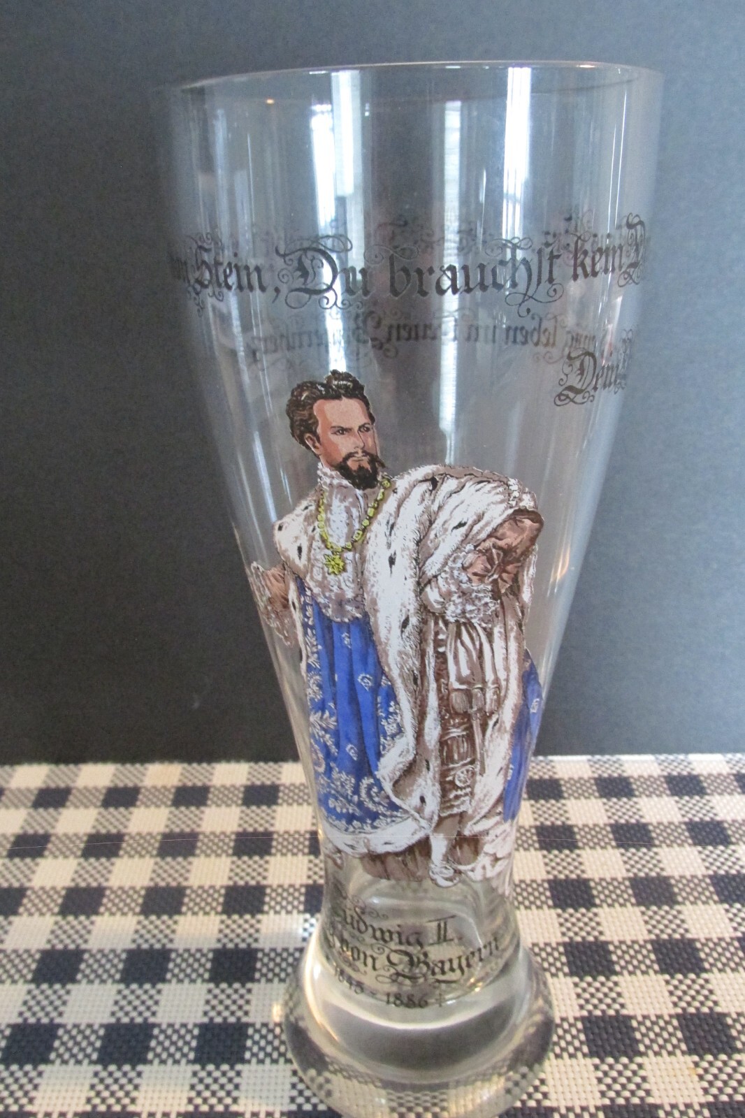Konig Ludwig II (King Ludwig II) Weissbier Beer Glass