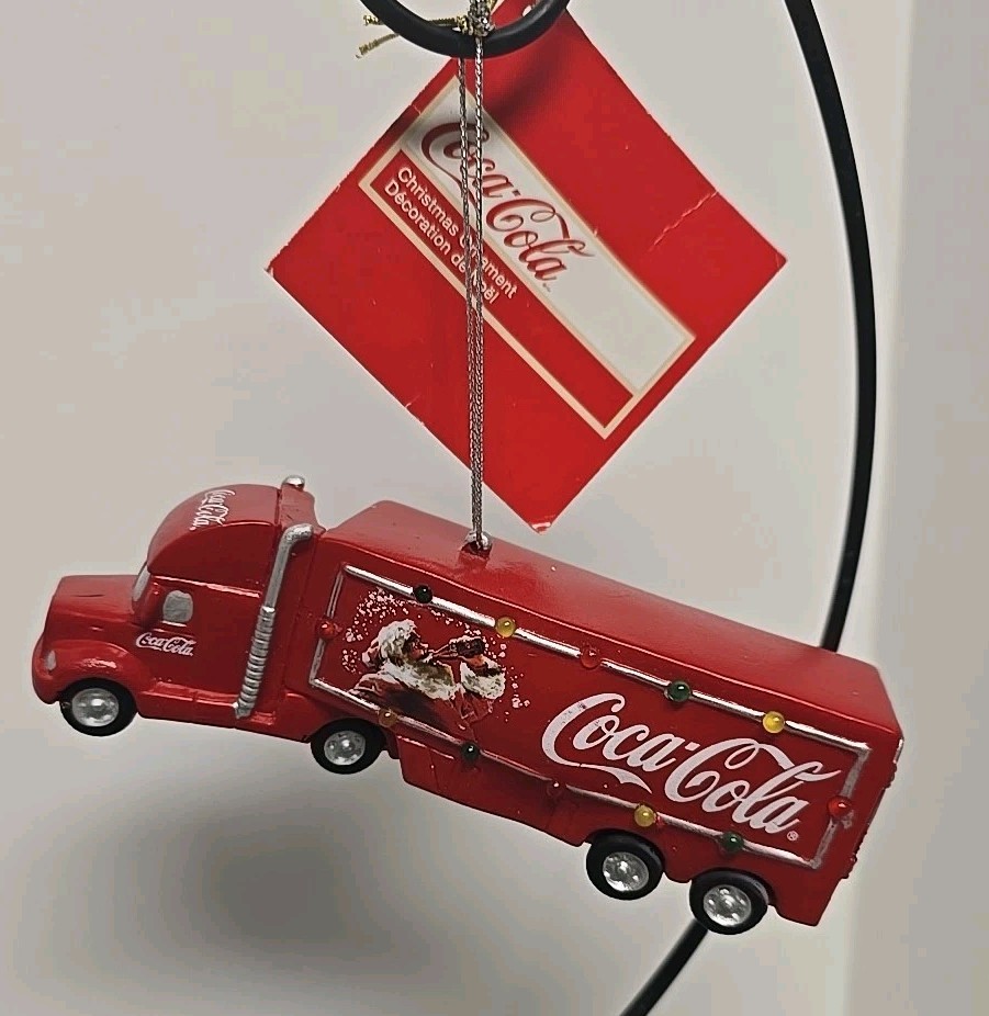 Kurt S. Adler Coca-Cola Semi Truck Christmas Ornament CC9185