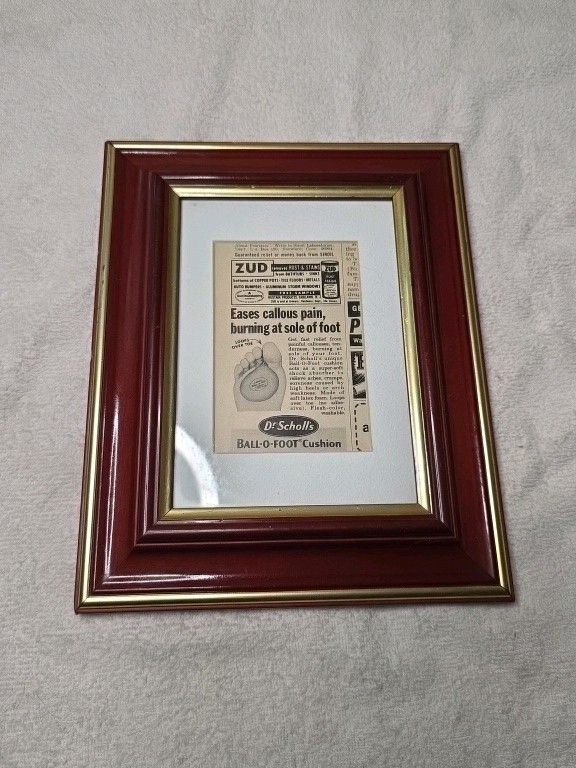Framed Newspaper Ad