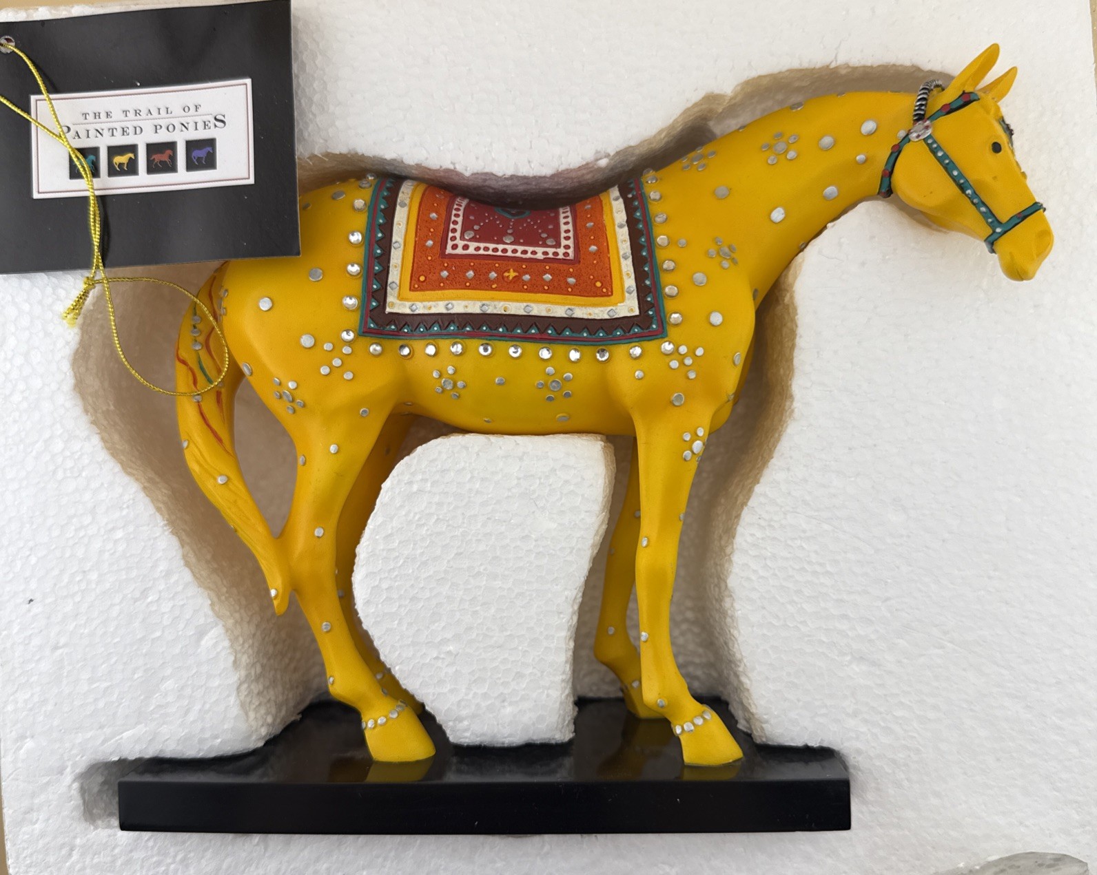 2003 Westland Trail of Painted Ponies Karuna Yellow Figurine Item 1455 1E #6795
