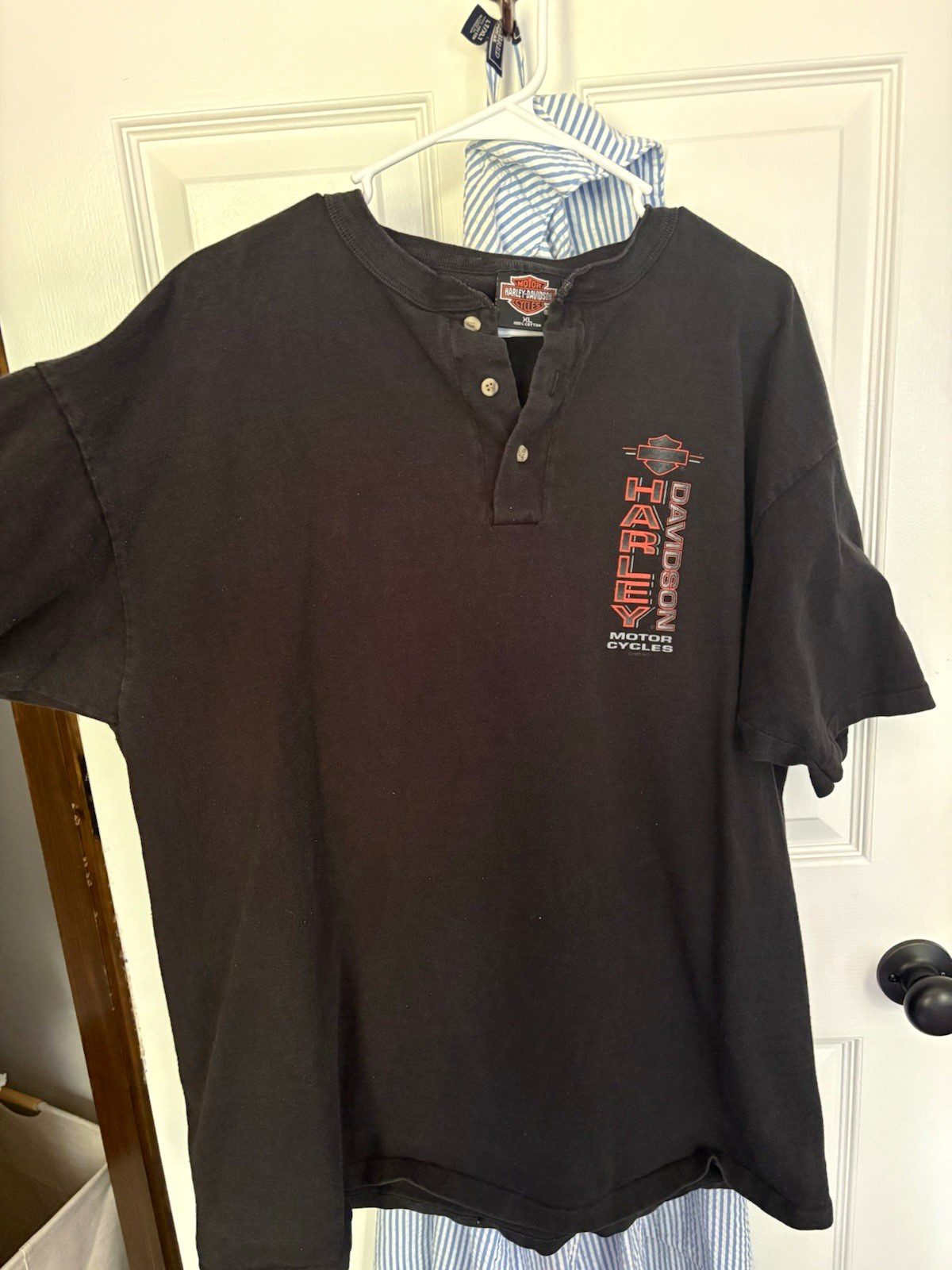 Vintage Harley-Davidson Visalia California charcoal grey Graphic T-Shirt XL