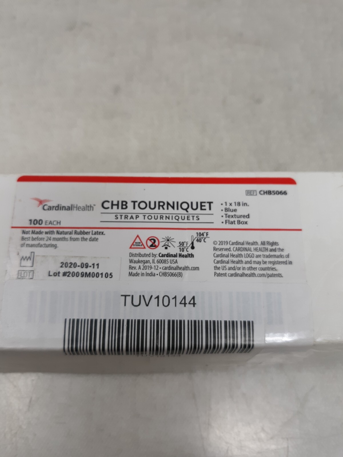 New CardinalHealth CHB Strap Tourniquet Pack - 100 Pack, 1\ New CardinalHealth CHB Strap Tourniquet Pack - 100 Pack, 1\
