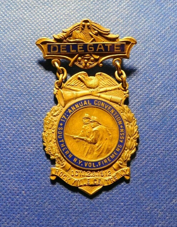 1912 Delegate Rockville Centre NY 17th Annual Convention Assn Token-c339txxx