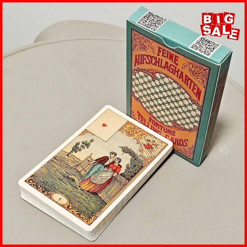 Le Jeu Du Destin Antique 32 Cards Vintage Fortune Telling Oracle Cartomancy Deck Le Jeu Du Destin Antique 32 Cards Vintage Fortune Telling Oracle Cartomancy Deck