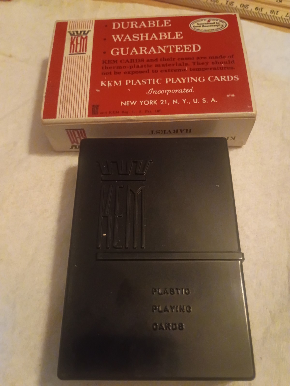 Vintage KEM Plastic Playing Cards