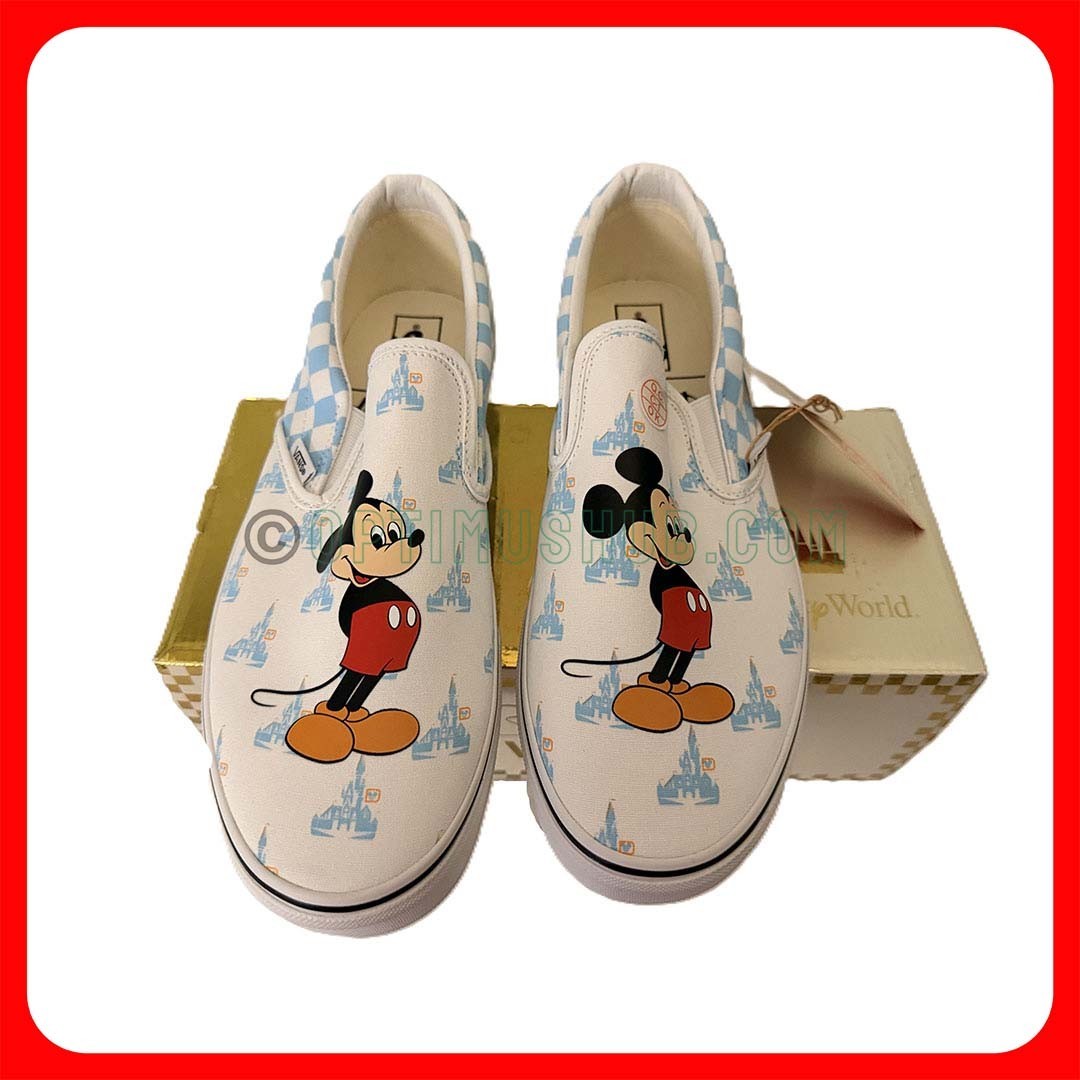 Vans Disney Mickey Mouse Classic Slip-On Shoes Men's 12 Blue EUR 46 VN0A5AO89Y0