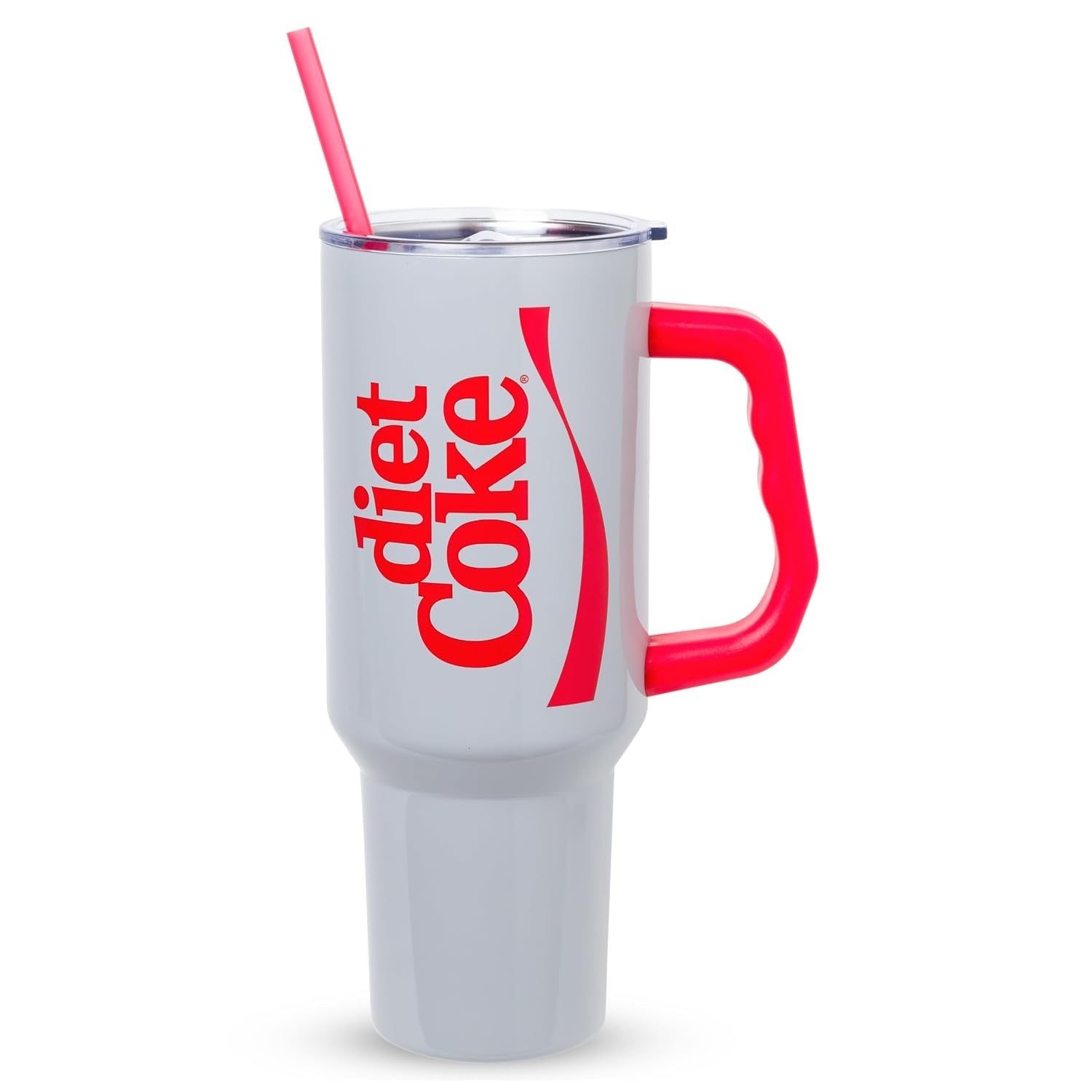 Silver Buffalo Coca-Cola Diet Coke, Stainless Steel Tumbler, 40oz Silver Buffalo Coca-Cola Diet Coke, Stainless Steel Tumbler, 40oz