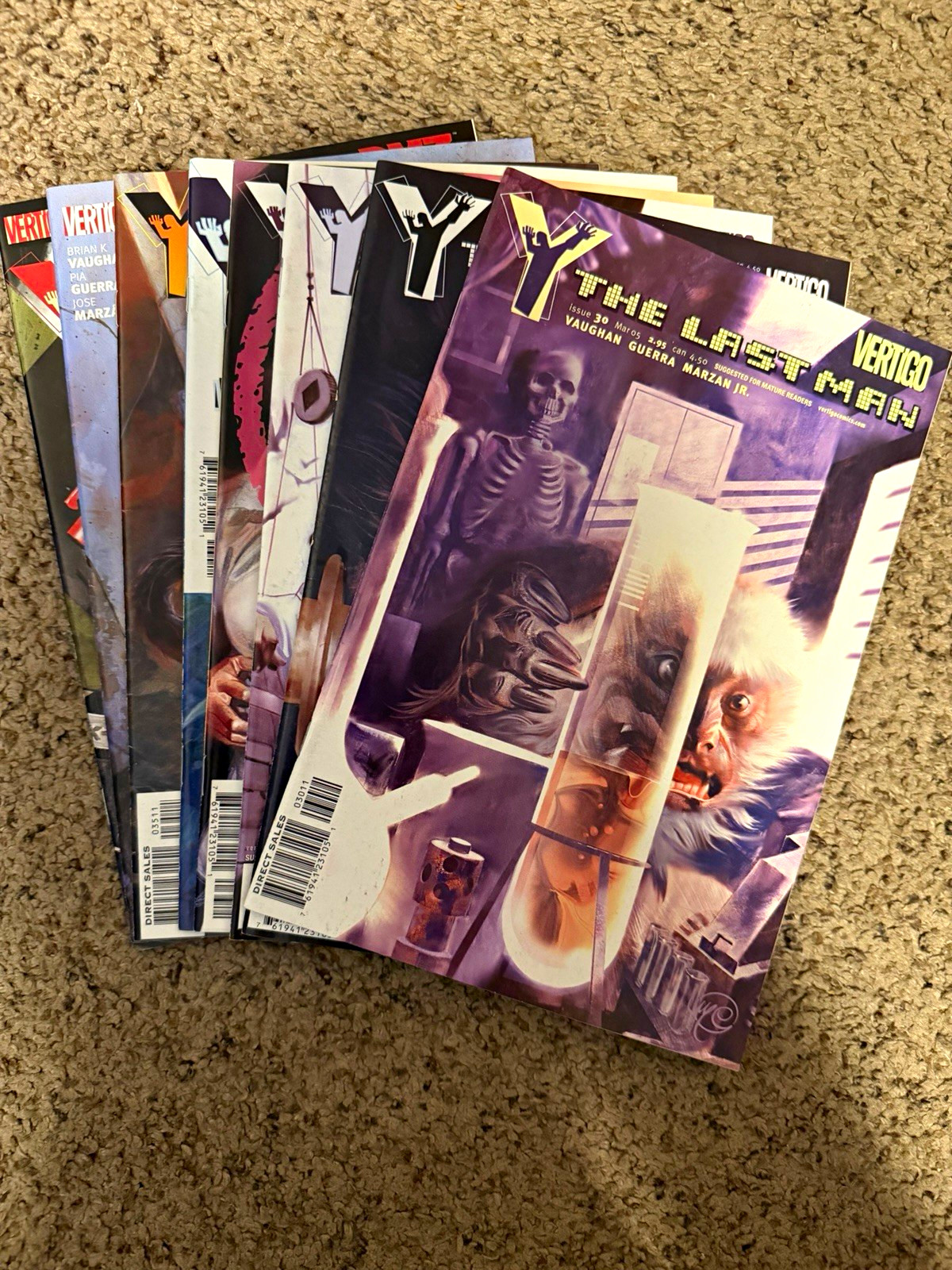 Y The Last Man #30-37 Lot Vertigo Brian K Vaughan 8 Issue Run