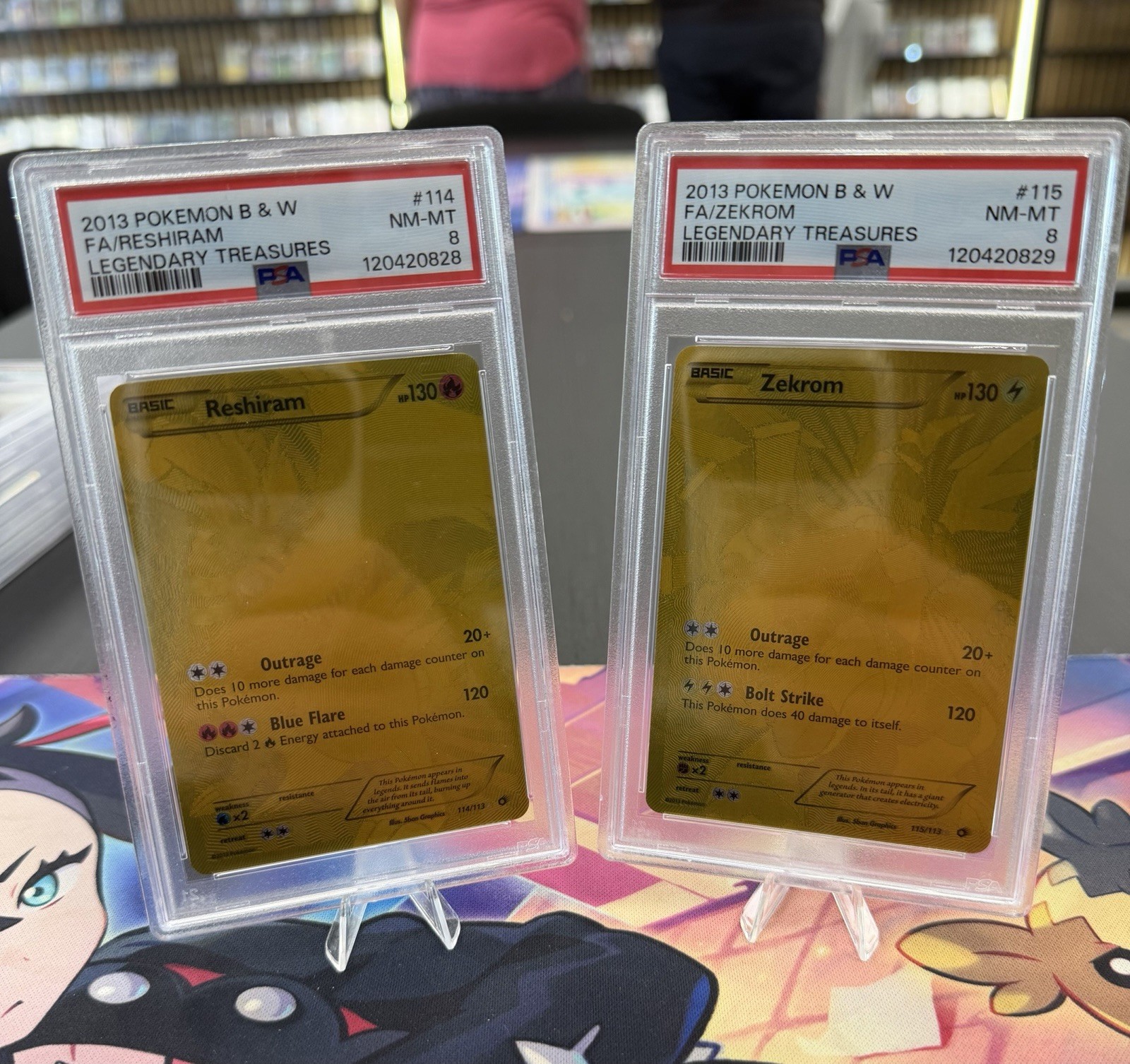 Pokémon TCG Reshiram & Zekrom Legendary Treasures PSA 8 Sequential Set Pokémon TCG Reshiram & Zekrom Legendary Treasures PSA 8 Sequential Set