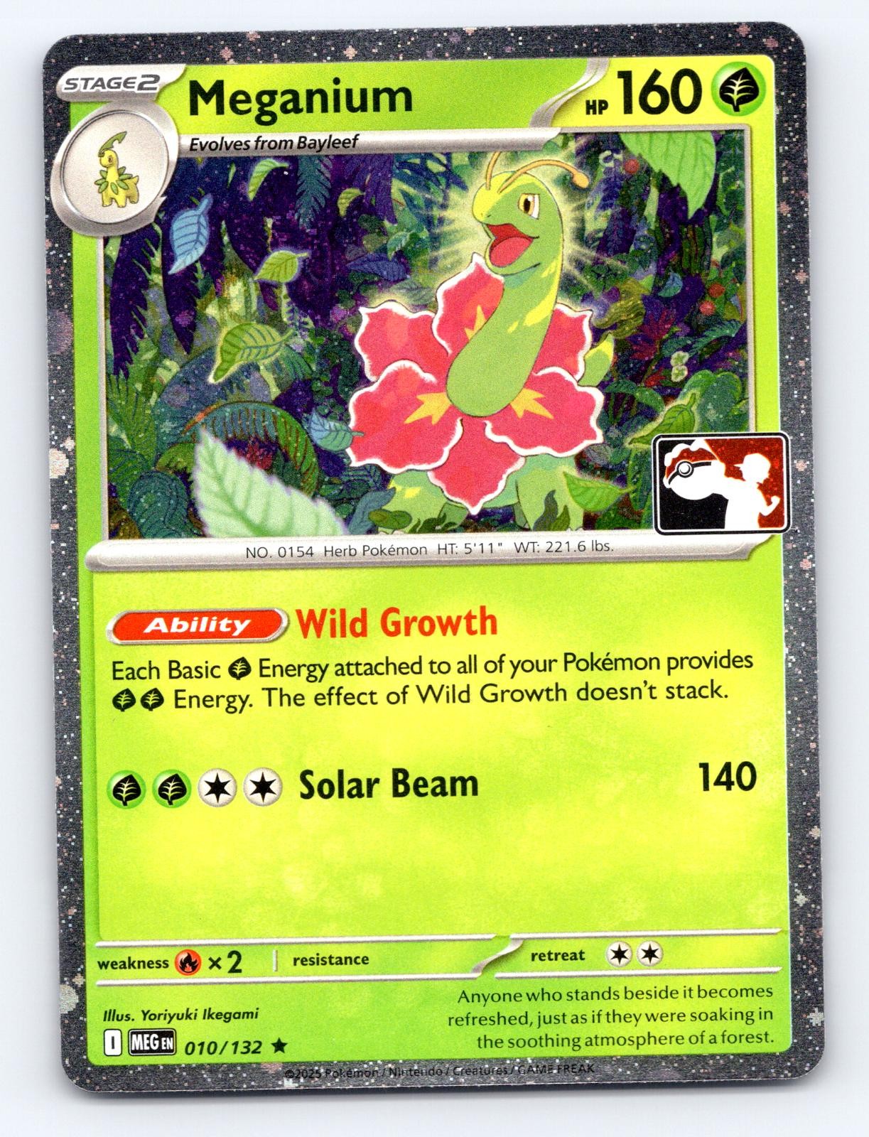 Meganium (Cosmos Holo) 010/132 Rare Prize Pack Series Cards Pokemon Near Mint
