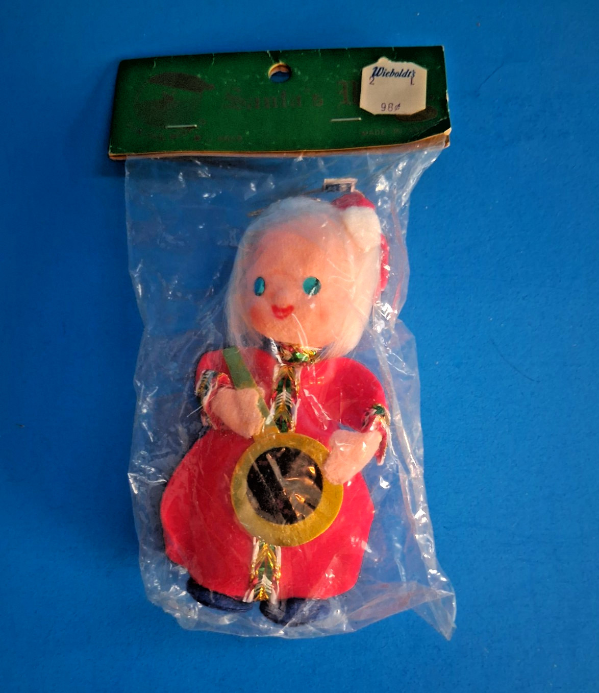 Vintage NOS Santa\'s World Girl in Red Christmas Ornament Kurt Adler Vintage NOS Santa\'s World Girl in Red Christmas Ornament Kurt Adler