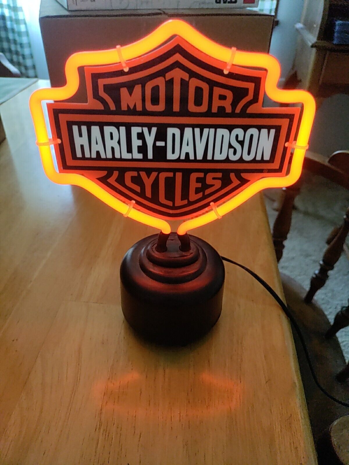Harley-Davidson Neon Desk Light VINTAGE TESTED 