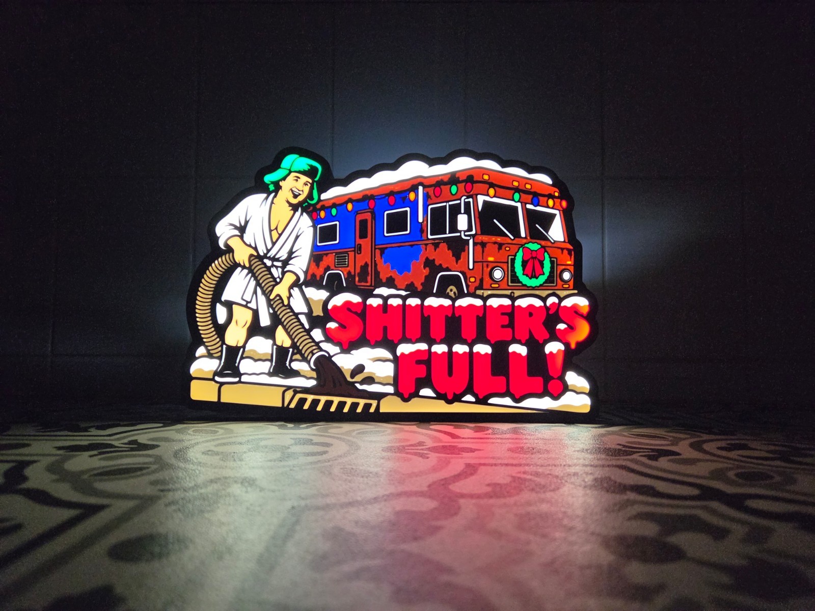 Cousin Eddie Shitter's Full  -  LED Lightbox Sign