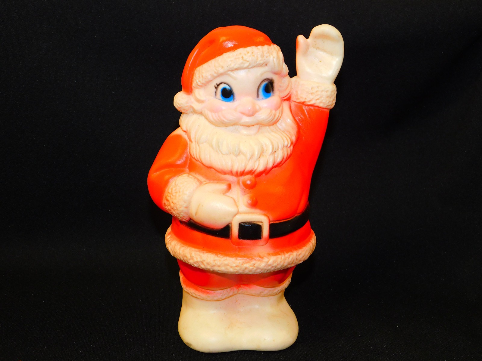 Vintage SANITOY Rubber SQUEAKY Christmas SANTA Claus Toy 8