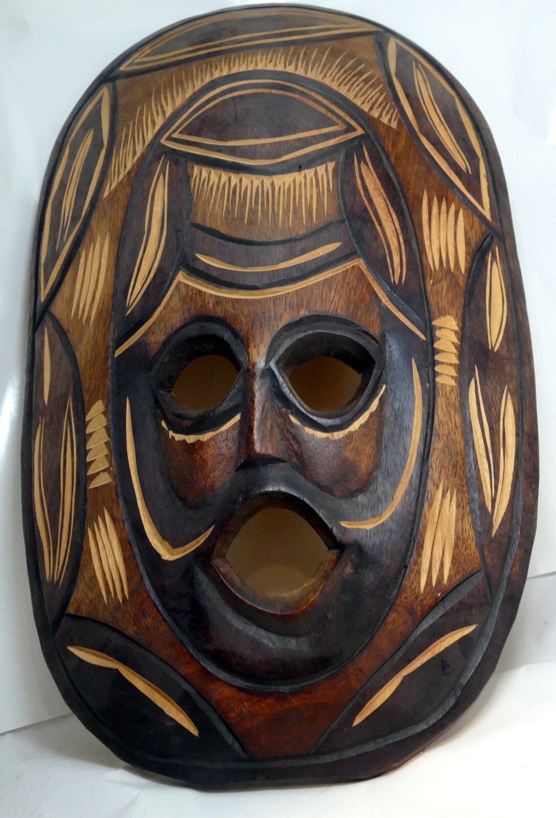 African Tribal Mask Hand Carved 18